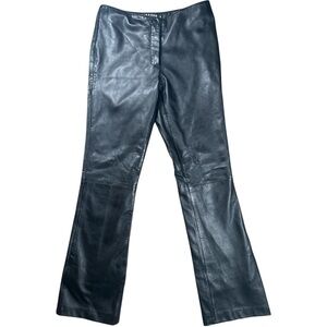 Prague 100% Leather Pants Black Buttery Soft Women’s Size Medium